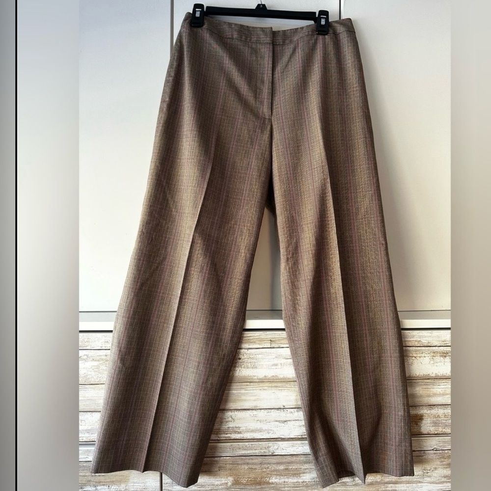 🤎 Parisian Signature Petite Plaid Trousers – 10P